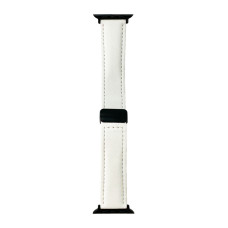 Ремешок Apple Watch Leather Magnet 42/44/45/49 mm White