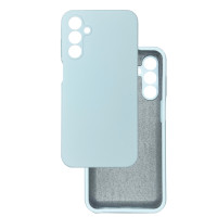 Чехол накладка Silicone Cover Soft Touch ЗК Samsung A15 Светло голубой