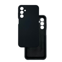 Чехол накладка Silicone Cover Soft Touch ЗК Samsung A15 Черный