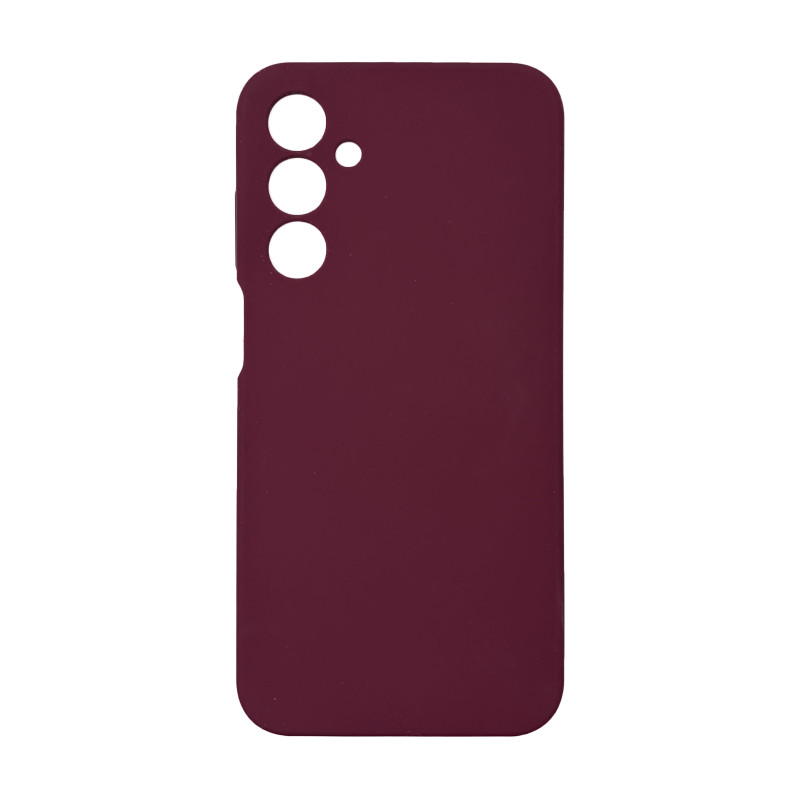 Чехол накладка Silicone Cover Soft Touch ЗК Samsung A25 Бордовый