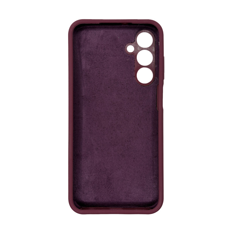 Чехол накладка Silicone Cover Soft Touch ЗК Samsung A25 Бордовый