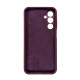 Чехол накладка Silicone Cover Soft Touch ЗК Samsung A25 Бордовый
