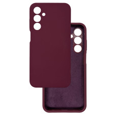 Чехол накладка Silicone Cover Soft Touch ЗК Samsung A25 Бордовый