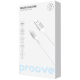 Кабель USB-Type-C Proove ReGen Silicone 3A White
