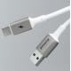 Кабель USB-Type-C  Proove Flex Metal 2.4A 1m White
