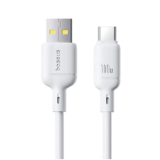 Кабель USB-Type C Baseus Silky Series Fast Charging 100W 1m White