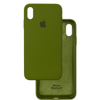 Чохол Silicone Case iPhone Xr Темно-зелений (Army Green)