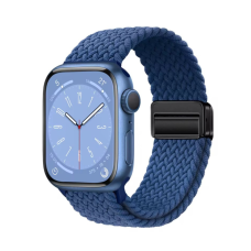 Ремінець Apple Watch тканинний Braided Magnetic 38/40/41 mm Темно-синій (Dark Blue)