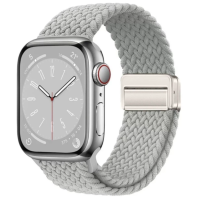 Ремешок Apple Watch тканевый Braided Magnetic 38/40/41 mm Серый (Grey)