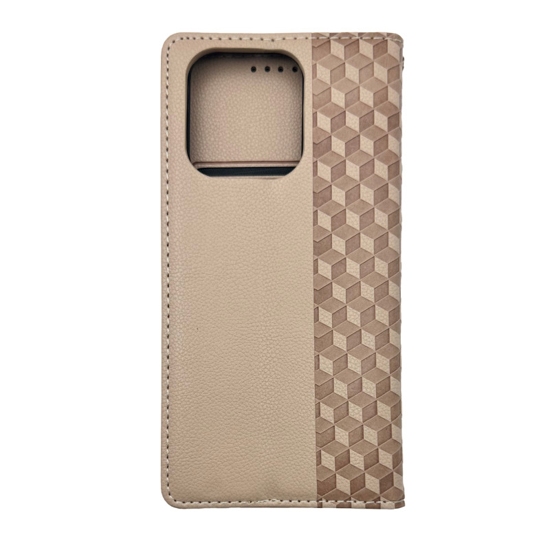 Чохол книжка Deluxe Xiaomi Redmi Note 13 4G Пудра
