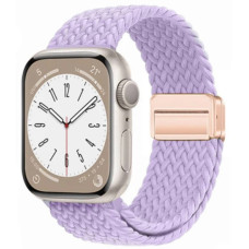 Ремешок Apple Watch тканевый Braided Magnetic 42/44/45/49 mm Лаванда (Lite Purple)