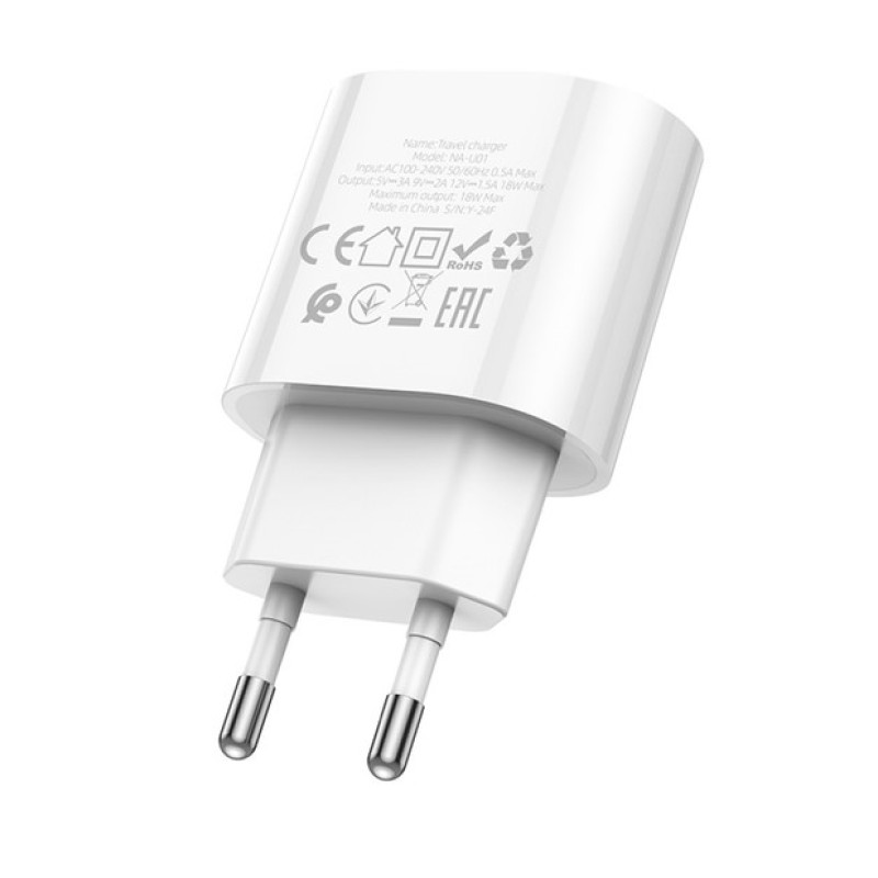 Мережевий адаптер UA Power NA-U01 QC3.0 18W White