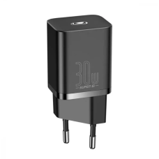 Мережевий адаптер Baseus Super Silicone Quick Charger Type C 30W black