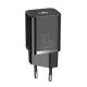 Мережевий адаптер Baseus Super Silicone Quick Charger Type C 30W black