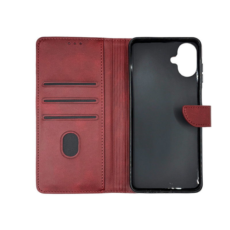 Чохол-книжка Business leather хлястик Samsung A07 Червоний