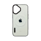 Чехол Leather Style with Logo and  Magsafe iPhone 16 Белый