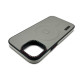 Чехол Leather Style with Logo and Magsafe iPhone 12 Pro Max Серый
