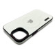 Чехол Leather Style with Logo and Magsafe iPhone 12 Pro Max Белый