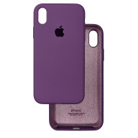 Чехол Silicone Case iPhone X/Xs Фиолетовый (Grape)