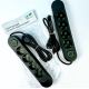 Подовжувач  UA Power F04U на 4 розетки + 3USB 2м Black