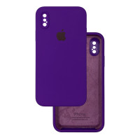 Чохол Silicone Case Camera Protective iPhone X/Xs фіолетовий (Ultraviolet)