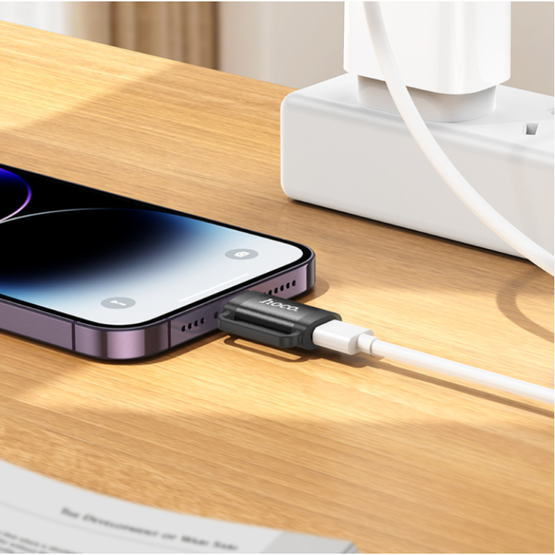 Перехідник OTG Hoco UA31B Lightning to Type-C OTG+Charging