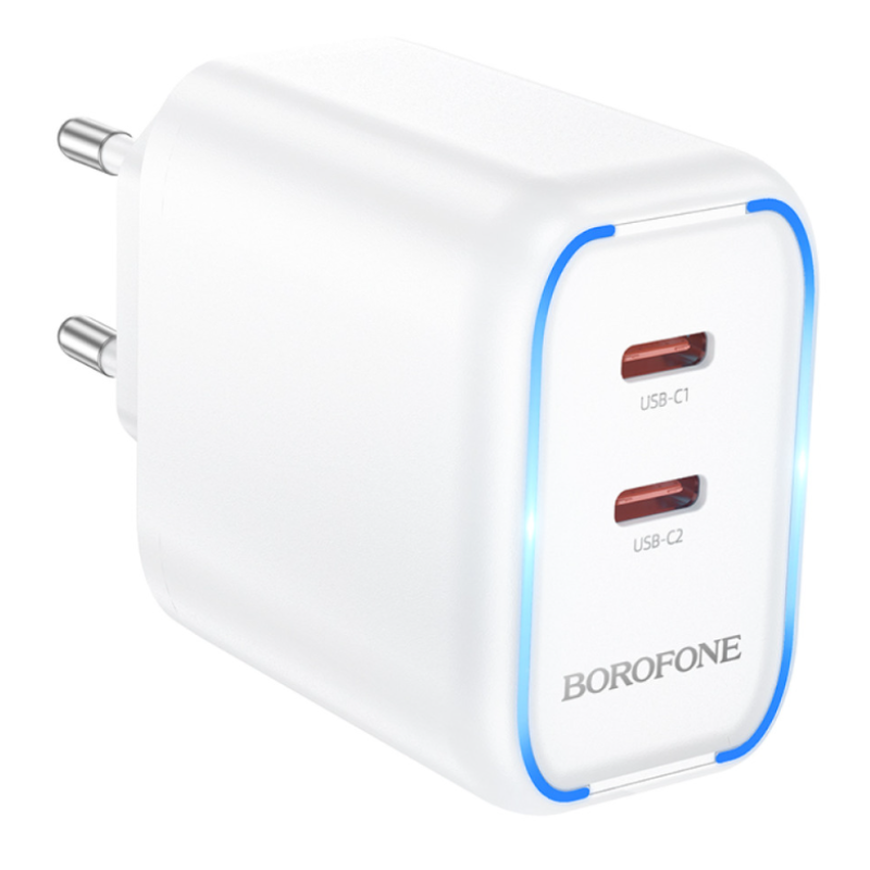 Мережевий зарядний пристрій Borofone BA90A GaN PD45W