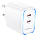 Мережевий зарядний пристрій Borofone BA90A GaN PD45W