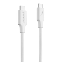Кабель Type C-Type C Proove Striped Silicone 60W 1m White