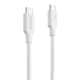 Кабель Type C-Type C Proove Striped Silicone 60W 1m White