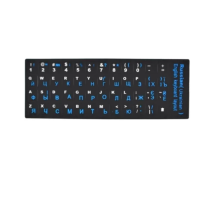 Наклейки на клавіатуру UA Black blue