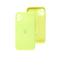Чехол Silicone Case Square Full+Camera iPhone 11 желтый (Mellow yellow)