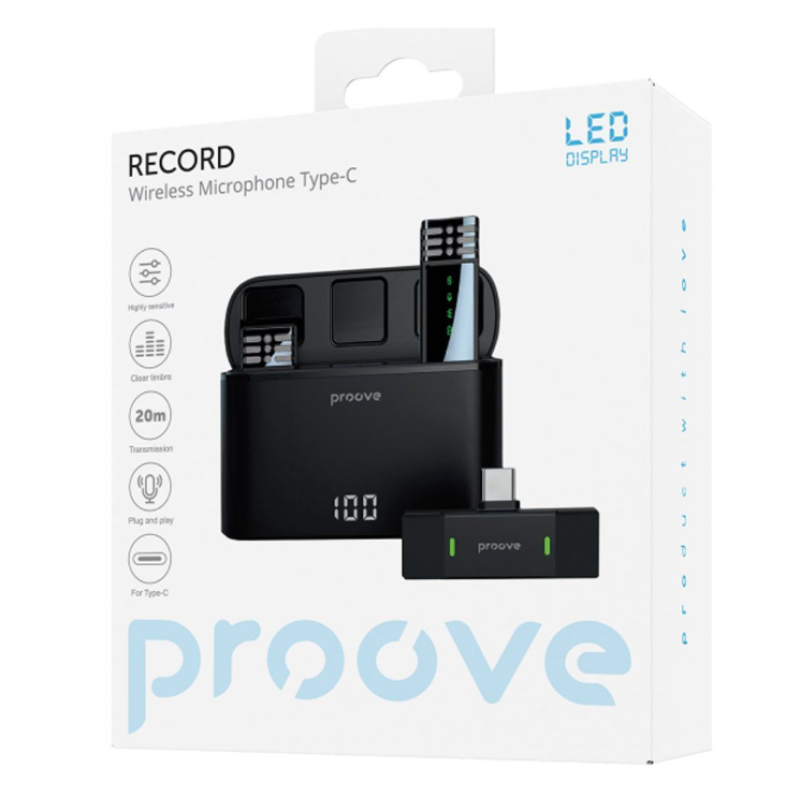 Беспроводной петличный микрофон Proove Record Type C