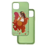 Чехол накладка iMaGen Silicone case iPhone 11 Pro Max Green