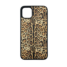 Чехол накладка Leopard Leather iPhone 11 Pro Max Оранжевый
