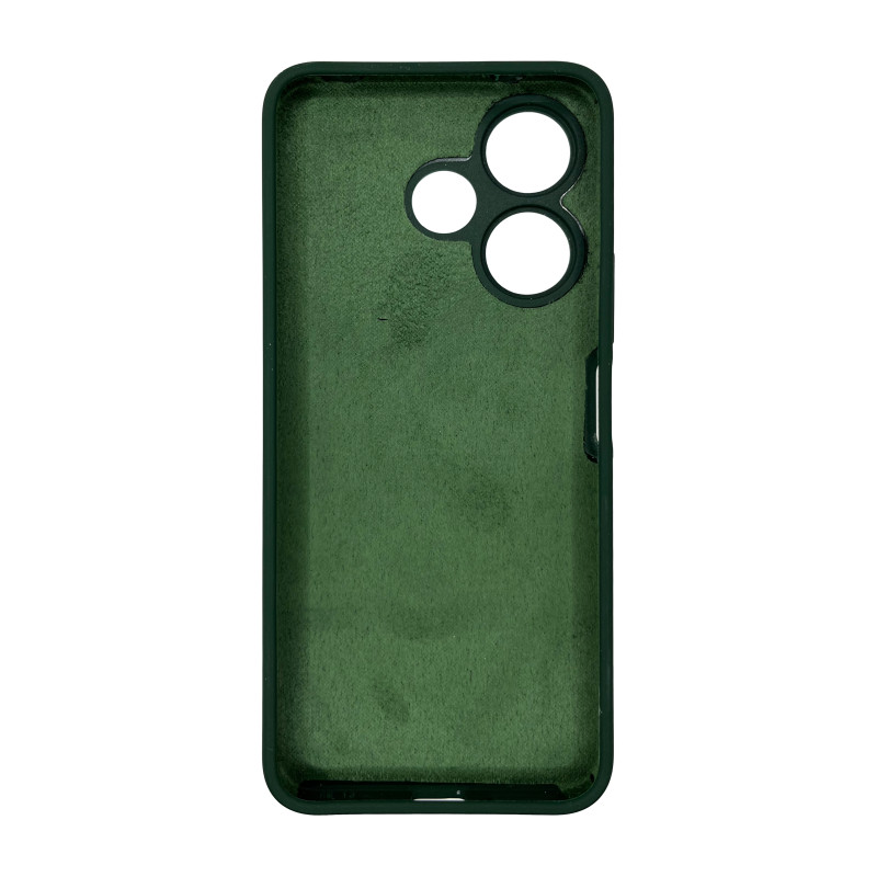 Чохол накладка Silicone Cover Soft Touch ЗК Xiaomi Redmi 13 / Poco M6 4G Темно-зелений