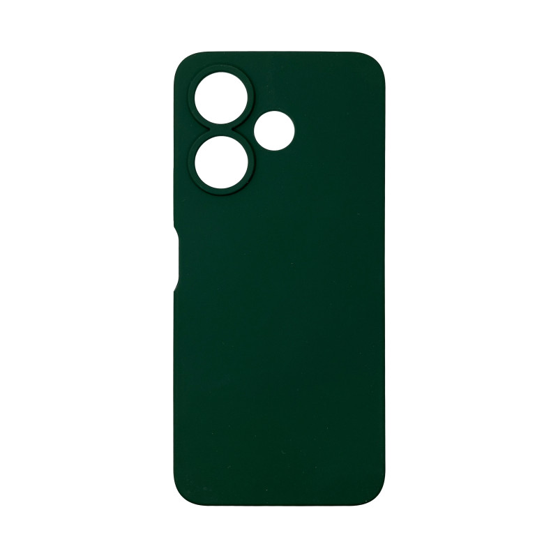 Чохол накладка Silicone Cover Soft Touch ЗК Xiaomi Redmi 13 / Poco M6 4G Темно-зелений