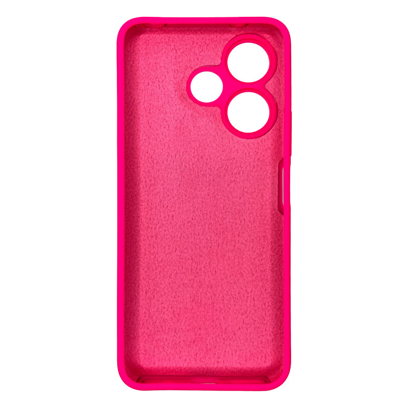 Чохол накладка Silicone Cover Soft Touch ЗК Xiaomi Redmi 13 / Poco M6 4G Фуксія
