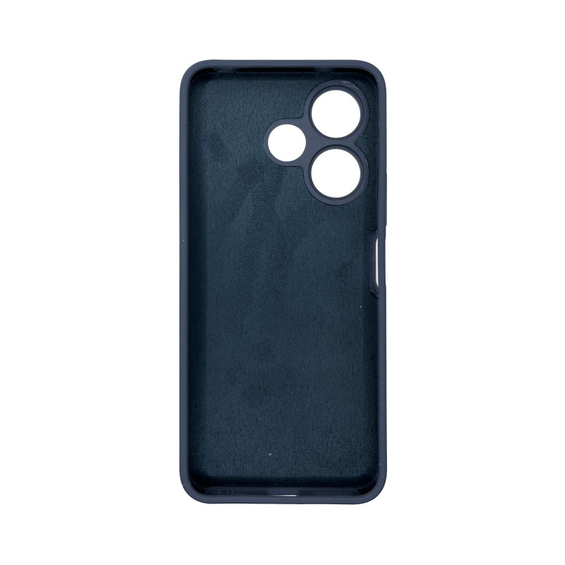 Чохол накладка Silicone Cover Soft Touch ЗК Xiaomi Redmi 13 / Poco M6 4G Темно-синій