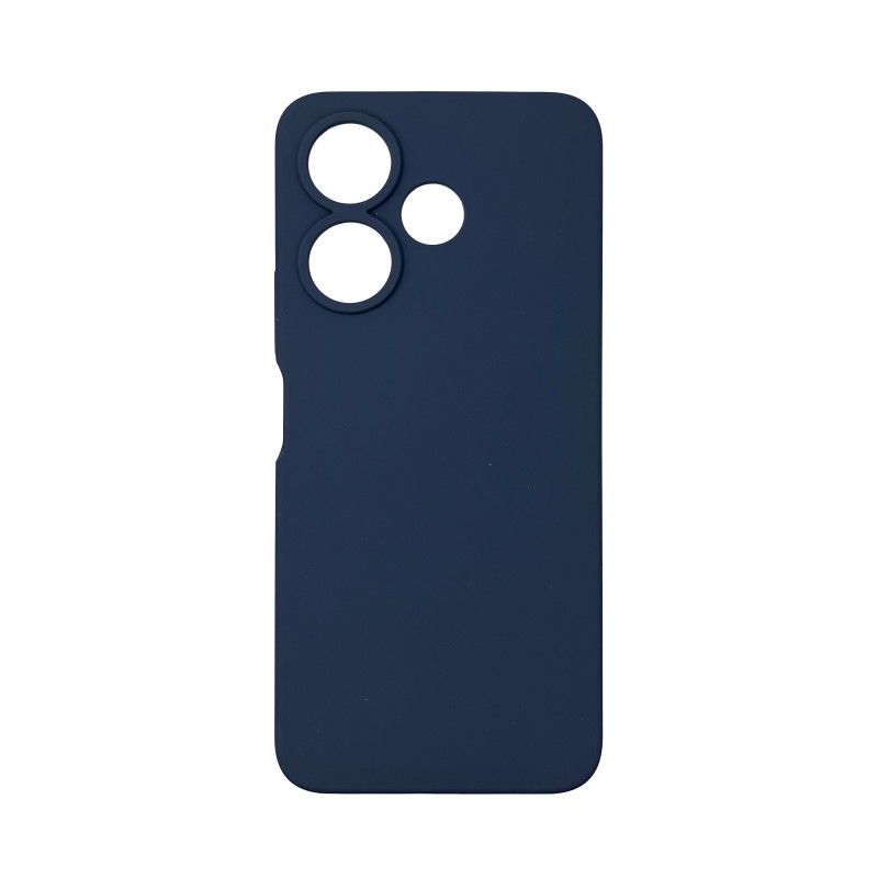 Чохол накладка Silicone Cover Soft Touch ЗК Xiaomi Redmi 13 / Poco M6 4G Темно-синій