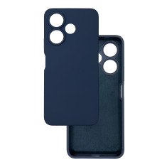 Чехол накладка Silicone Cover Soft Touch ЗК Xiaomi Redmi 13 / Poco M6 4G Темно-синий