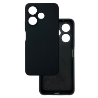 Чехол накладка Silicone Cover Soft Touch ЗК Xiaomi Redmi 13 / Poco M6 4G Черный