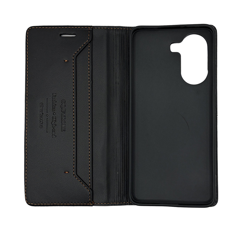 Чохол книжка шкіряний GQ Xiaomi Poco X7 Pro Чорний