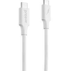 Кабель Type C-Lighting Proove Striped Silicone 1m White