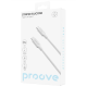 Кабель Type C-Lighting Proove Striped Silicone 1m White