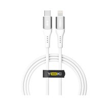 Кабель Type-C to Lightning YOKI SILICONE YK-SI50 30W 1.2m White