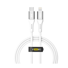 Кабель Type-C to Lightning YOKI SILICONE YK-SI50 30W 1.2m White