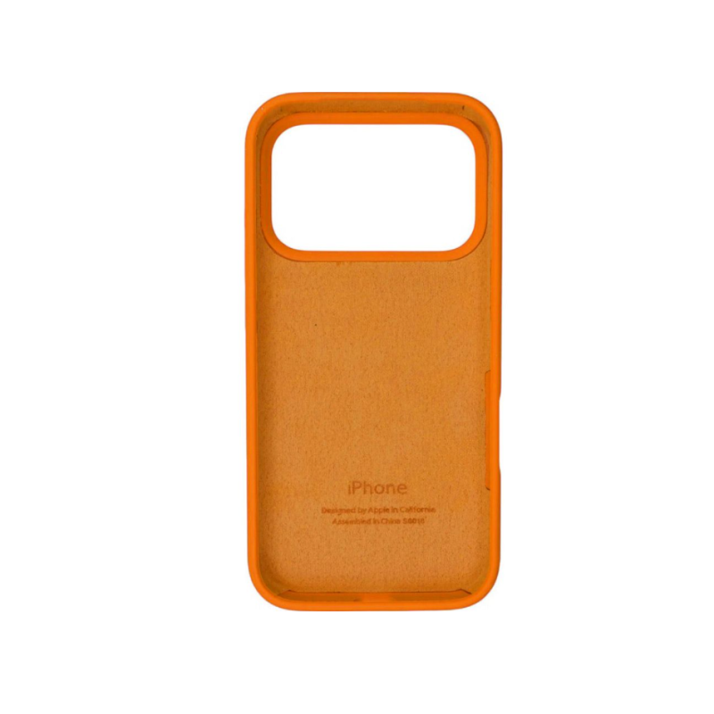 Чехол Silicone Case Original with MagSafe с анимацией iPhone 17 Pro оранжевый (Orange)