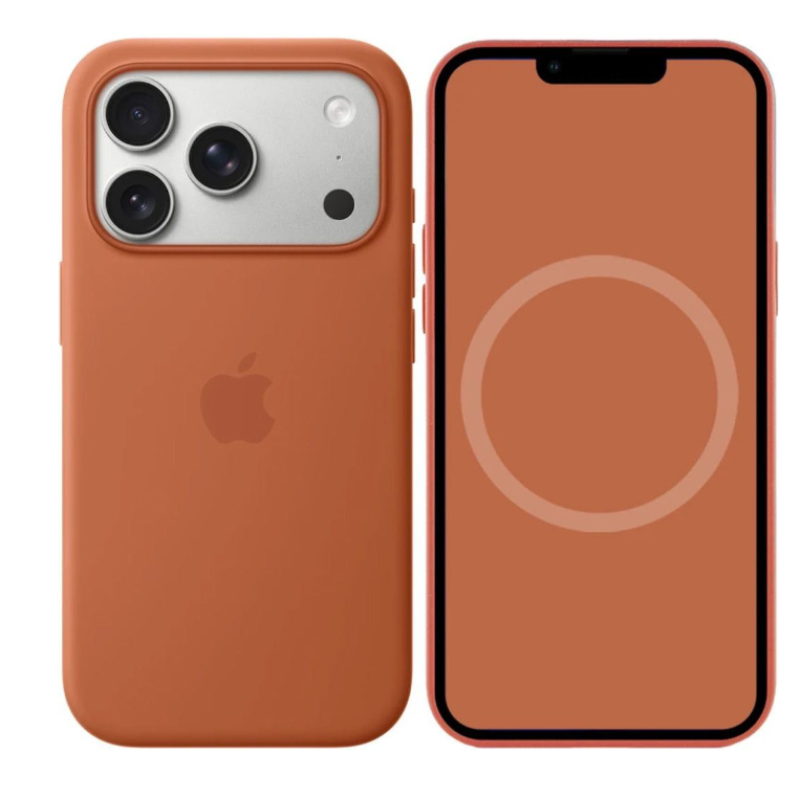 Чехол Silicone Case Original with MagSafe с анимацией iPhone 17 Pro (Terra Cotta)