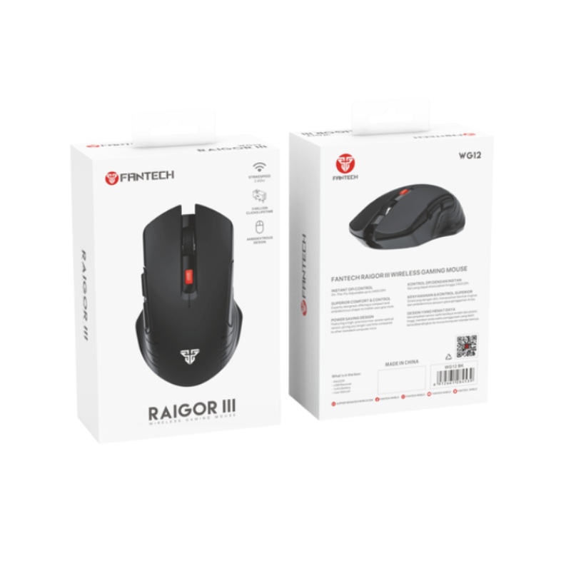 Бездротова Миша Ігрова Fantech WG12 Raigor III Black